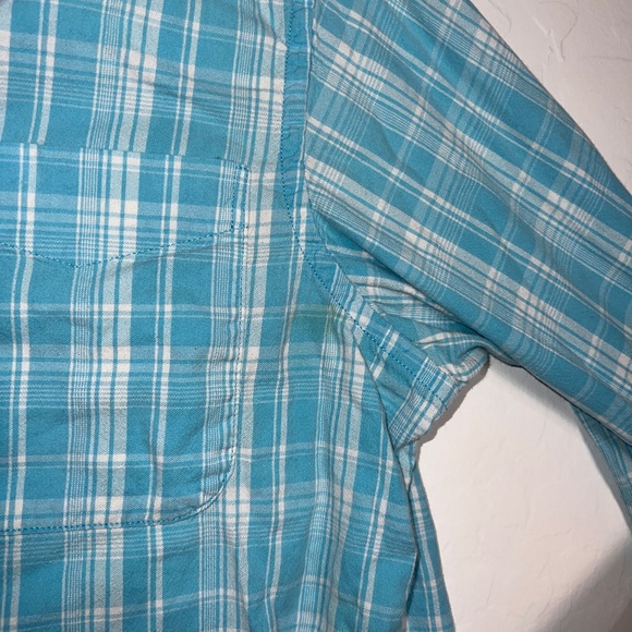 Cremieux Classico Mens Collard Button Up Blouse Med (Small Stain) - Picture 7 of 7